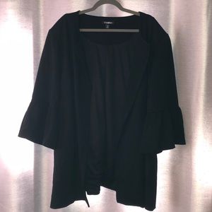 3/4 Ruffle-sleeve Blazer